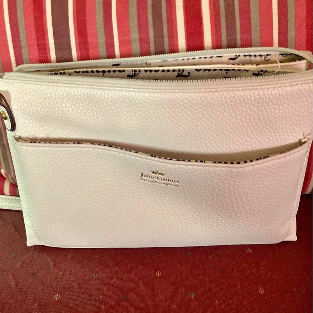 Juicy Couture White Leather Purse